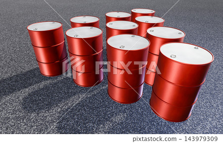 Drum can image (CG illustration) Drum can image (CG illustration) 143979309