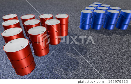 Drum can image (CG illustration) Drum can image (CG illustration) 143979313