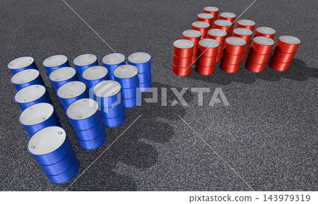 Drum can image (CG illustration) Drum can image (CG illustration) 143979319
