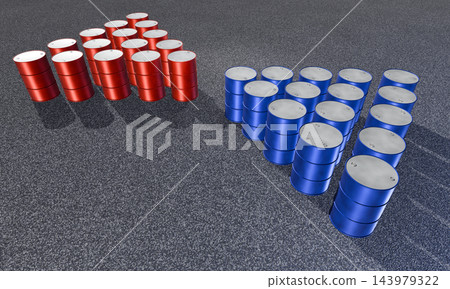Drum can image (CG illustration) Drum can image (CG illustration) 143979322