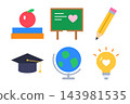 Mentoring set of six illustrations, community and volunteering clipart isolated on white background 143981535