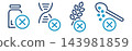 lactose, GMO, gluten, free sugars icons, set of illustrations, symbols on a white background 143981859