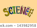 Text for poster or school book with text science. Hand drawn  143982958