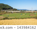 [Yamagata Shinkansen] The Limited Express Tsubasa passes through the autumn countryside of Niwasaka. 143984162