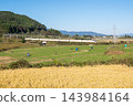 [Yamagata Shinkansen] The Limited Express Tsubasa passes through the autumn countryside of Niwasaka. 143984164