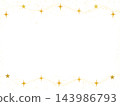 Gold stars and sparkling top and bottom frame. 143986793