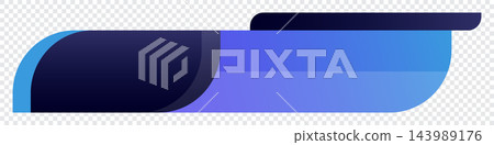 Modern lower third banner. Broadcast news lower third banner template. Lower third bar template for breaking news, sport, streaming. Video headline title 143989176