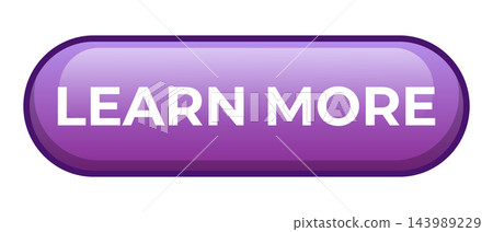 Learn more button. Realistic purple "Learn More" button. Web button isolated on transparent background. UI button concept. Purple rounded box vector symbol Learn more button. Realistic purple "Learn More" button. Web button isolated on transparent background. UI button concept. Purple rounded box vector symbol 143989229