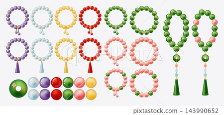 Jade bracelets and amulets with green gemstone beads, colorful bangles, prayer beads, and decorative tassels in a traditional Asian jewelry collection on white. Jade bracelets and amulets with green gemstone beads, colorful bangles, prayer beads, and decorative tassels in a traditional Asian jewelry collection on white. 143990652
