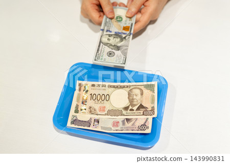 日圓和美元交易貨幣 日圓和美元交易貨幣 143990831
