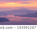 Early morning view of Tsubetsu Pass and sea of ​​clouds (Hokkaido) 143991287
