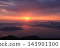 Early morning view of Tsubetsu Pass and sea of ​​clouds (Hokkaido) 143991300