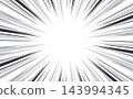 Manga Speed Lines, Comic Book Design Element.  143994345