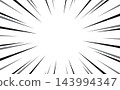 Manga Speed Lines, Comic Book Design Element.  143994347
