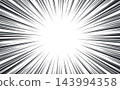 Comic style radial speed lines for background. 143994358