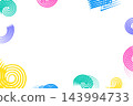 A pop and unique background frame with cracked ink (transparent background) 143994733