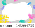 Abstract frames and colorful, pop swirls and zigzags in modern and stylish frames. 143994735