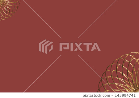 A Japanese-modern red background material featuring diagonally symmetrical gold line drawings of chrysanthemums. A Japanese-modern red background material featuring diagonally symmetrical gold line drawings of chrysanthemums. 143994741