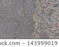 Rough Asphalt Surface Texture With Pebbles 143999019