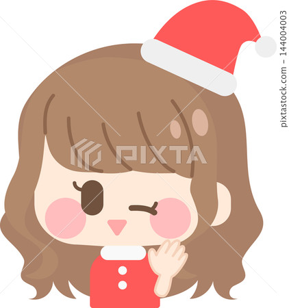 A girl with soft, fluffy hair (dressed as Santa) A girl with soft, fluffy hair (dressed as Santa) 144004003