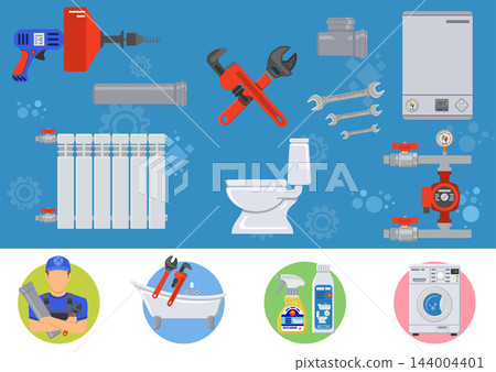 Plumbing Service infographics Plumbing Service infographics 144004401