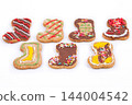 Homemade, colorful, and sweet cookies 144004542