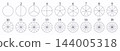 Pie chart templates. Segmented circles. Many number of sectors divide circle on equal parts. Outline black graphics. Set of pizza charts. Segments infographic. Diagram wheel parts from 1 to 18. 144005318