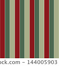 Retro Christmas red and green stripes background. Xmas classic striped background, vector illustration 144005903