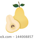 pear with leaves 144008857
