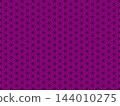 Purple and black Flower of Life background 144010275