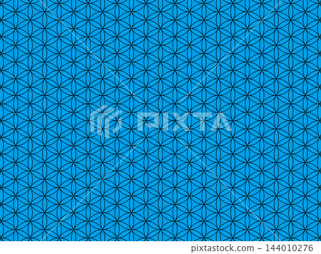 Light blue and black Flower of Life background 144010276
