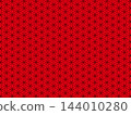 Red and black Flower of Life background 144010280