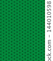 Green and black Flower of Life background 144010598