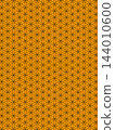 Orange and black Flower of Life background 144010600