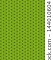 A background of yellow-green and black Flower of Life. 144010604