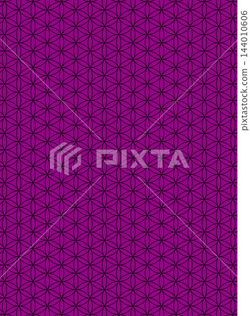 Purple and black Flower of Life background 144010606