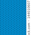 Light blue and black Flower of Life background 144010607