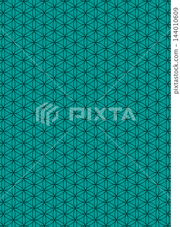 A background featuring the Flower of Life in blue-green and black. A background featuring the Flower of Life in blue-green and black. 144010609