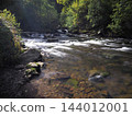 Hoar Oak Water and East Lyn River converging at Watersmeet, Exmoor, Devon 144012001