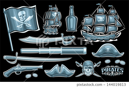 Vector set for Pirates 144019813