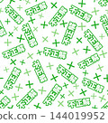 Green, incorrect seamless pattern 144019952