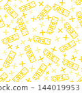 Yellow, incorrect seamless pattern 144019953
