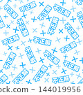 Blue indicates an incorrect answer (seamless pattern) 144019956