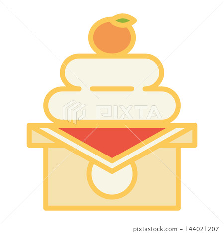 A simple New Year's illustration (Kagami Mochi) A simple New Year's illustration (Kagami Mochi) 144021207