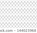 Black chain link fence. Industrial wire mesh texture. Seamless metallic net pattern for security and border design 144023968