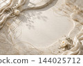 Elegant frame with gold accents 144025712