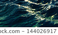 Dark Ocean Waves Sunlight Reflection Water Storm Surface 3D Render 144026917