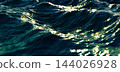 Dark Ocean Waves Sunlight Reflection Water Storm Surface 3D Render 144026928