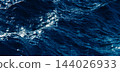Blue Ocean Waves Surface Storm Winter Water Texture Ripples 3D Render 144026933
