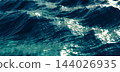 Dark Ocean Waves Sunlight Reflection Water Storm Surface 3D Render 144026935